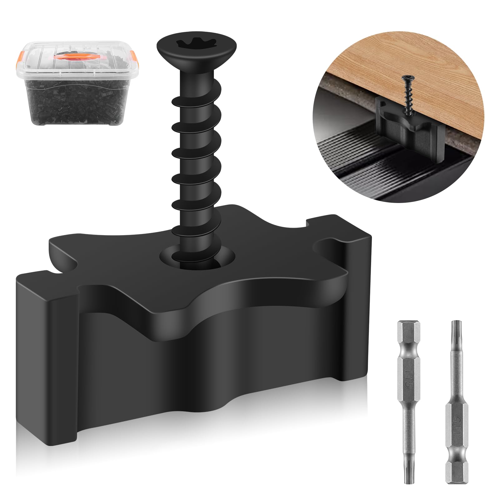 小物 hide 1000 Pack Hidden Deck Fasteners for Composite Decking Board